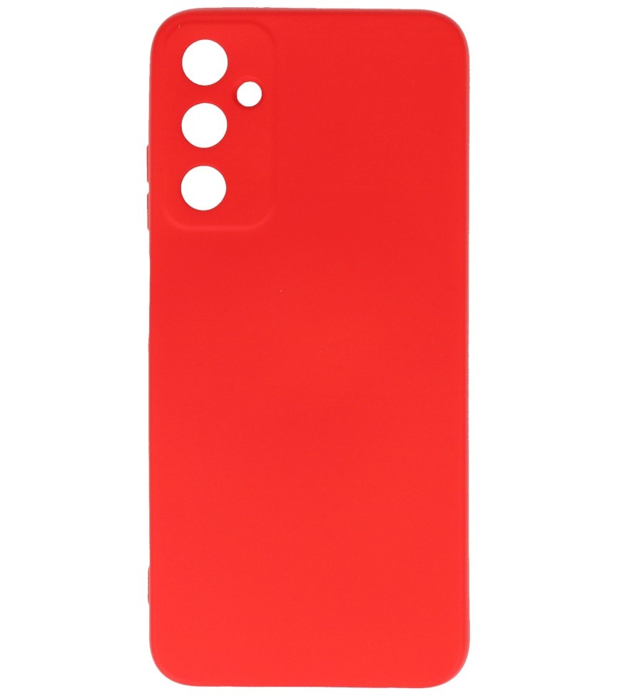 Coque en TPU couleur tendance pour Samsung Galaxy A05s rouge