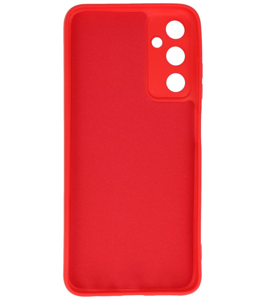 Coque en TPU couleur tendance pour Samsung Galaxy A05s rouge