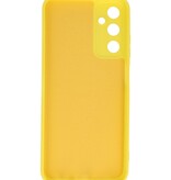 Coque en TPU couleur tendance pour Samsung Galaxy A05s, jaune