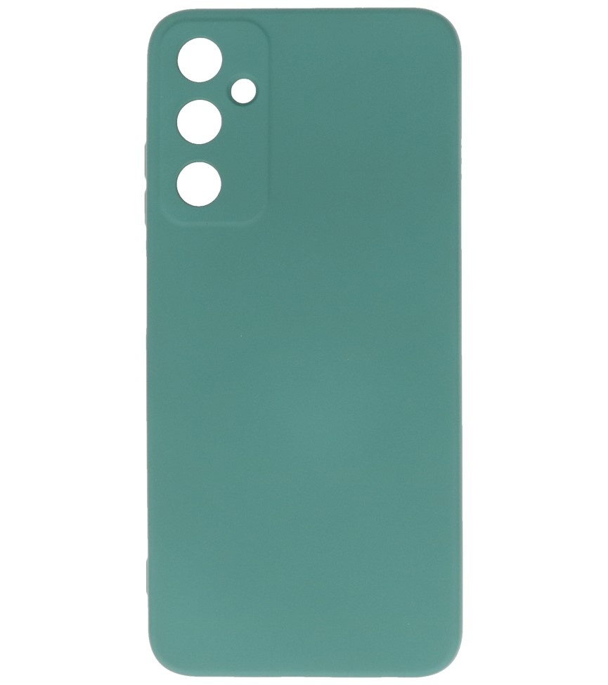 Fashion Color TPU-cover Samsung Galaxy A05s mørkegrøn