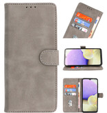 Bookstyle Wallet Cases Hoesje voor Samsung Galaxy S24 Grijs