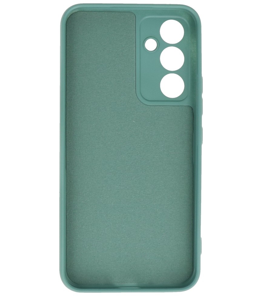 Coque en TPU couleur tendance pour Samsung Galaxy A55, vert foncé