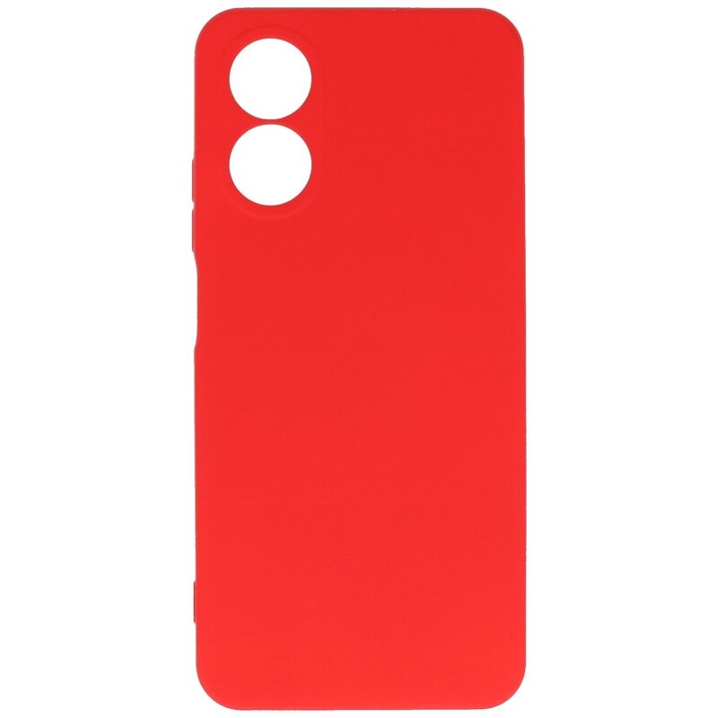 Coque TPU couleur tendance OPPO A18 rouge