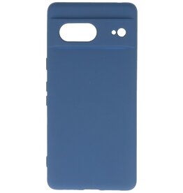 Coque en TPU couleur tendance Google Pixel 7, bleu marine