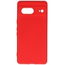 Coque en TPU couleur tendance Google Pixel 7 rouge