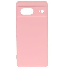 Coque en TPU couleur tendance Google Pixel 7 rose