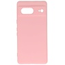 Coque en TPU couleur tendance Google Pixel 7 rose