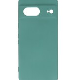 Fashion Color TPU-cover Google Pixel 7 mørkegrøn