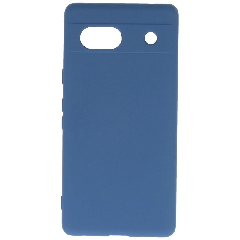 Coque en TPU couleur tendance Google Pixel 7A bleu marine