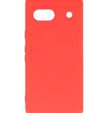 Coque en TPU couleur tendance Google Pixel 7A rouge