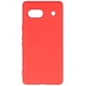 Coque en TPU couleur tendance Google Pixel 7A rouge