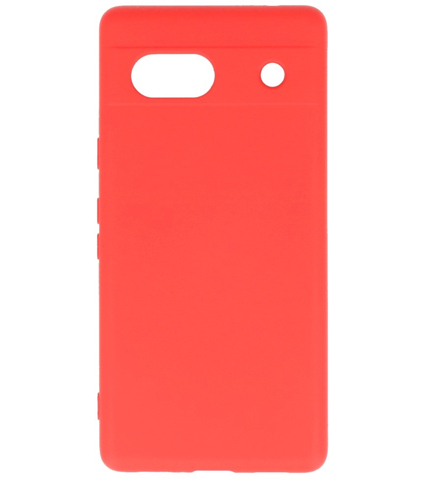Coque en TPU couleur tendance Google Pixel 7A rouge