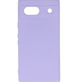 Coque en TPU couleur tendance Google Pixel 7A violet