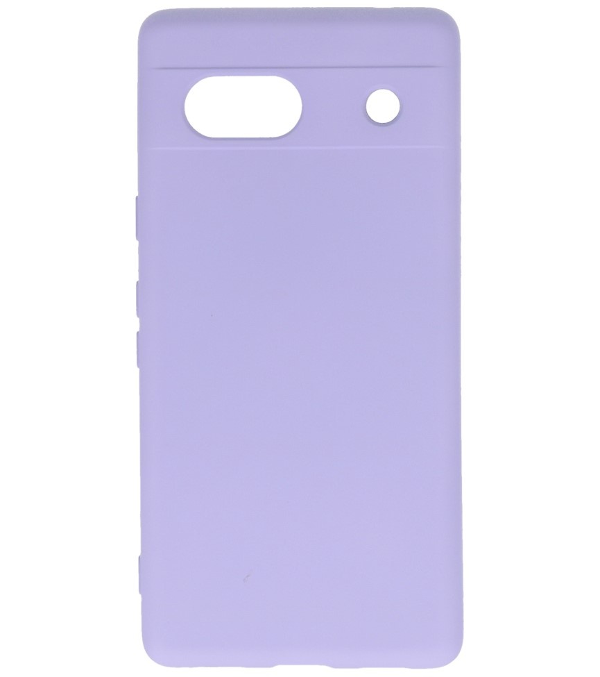 Coque en TPU couleur tendance Google Pixel 7A violet