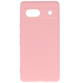 Fashion Color TPU-cover Google Pixel 7A Pink