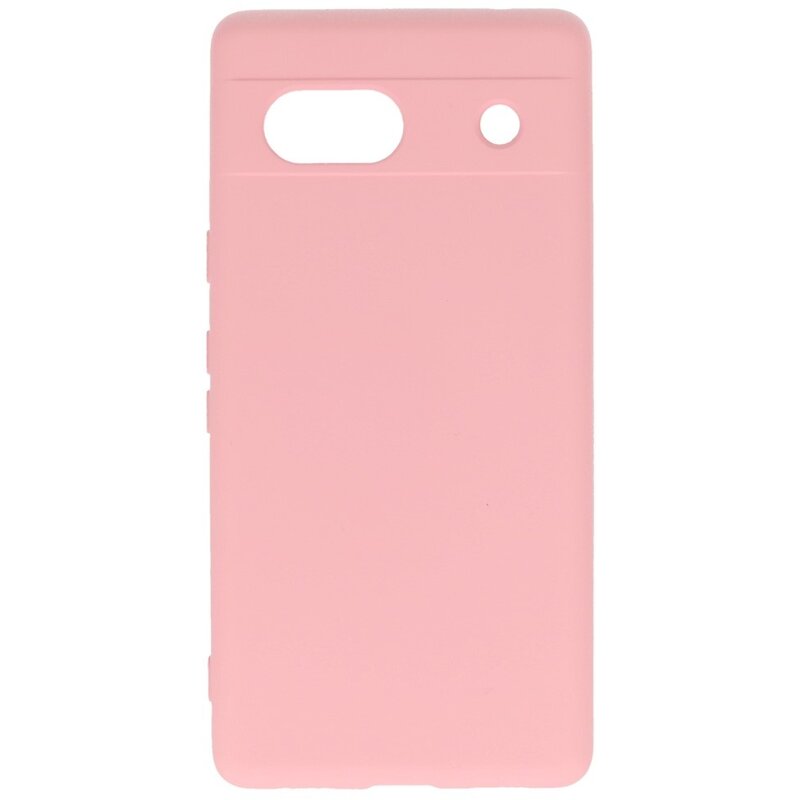 Fashion Color TPU-cover Google Pixel 7A Pink
