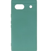 Fashion Color TPU-cover Google Pixel 7A mørkegrøn
