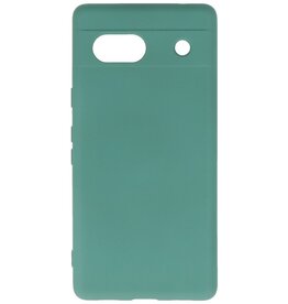 Custodia in TPU color moda per Google Pixel 7A verde scuro