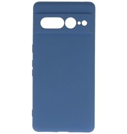 Coque en TPU couleur tendance Google Pixel 7 Pro bleu marine