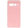 Fashion Color TPU-cover Google Pixel 7 Pro Pink