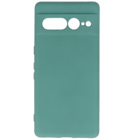 Fashion Color TPU-cover Google Pixel 7 Pro Mørkegrøn