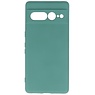 Coque en TPU couleur tendance Google Pixel 7 Pro vert foncé