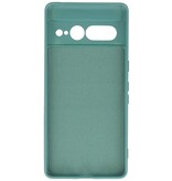 Coque en TPU couleur tendance Google Pixel 7 Pro vert foncé