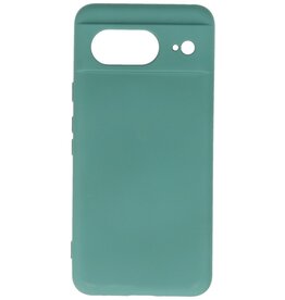 Coque en TPU couleur tendance Google Pixel 8 vert foncé