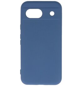 Coque en TPU couleur tendance Google Pixel 8A bleu marine