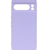 Fashion Color TPU Hoesje Google Pixel 8 Pro Paars