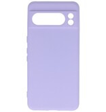 Fashion Color TPU Hoesje Google Pixel 8 Pro Paars