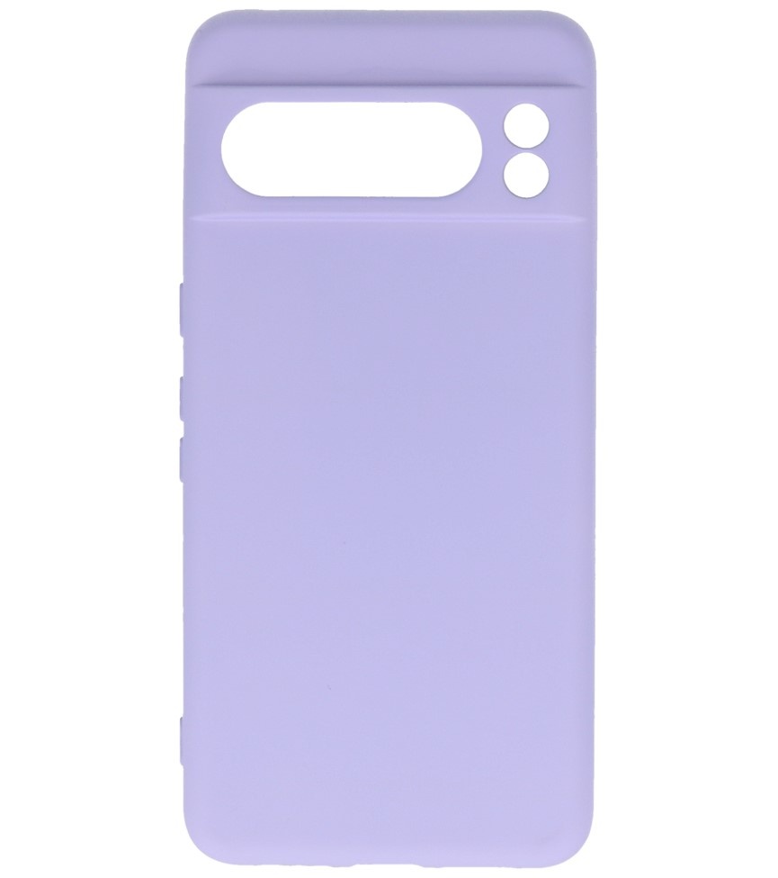 Fashion Color TPU Hoesje Google Pixel 8 Pro Paars