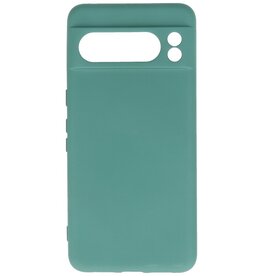 Coque en TPU couleur tendance Google Pixel 8 Pro vert foncé