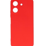 Coque TPU Couleur Mode Xiaomi Redmi 13C 4G Rouge