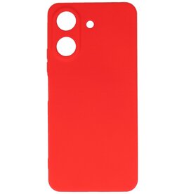 Coque TPU Couleur Mode Xiaomi Redmi 13C 4G Rouge