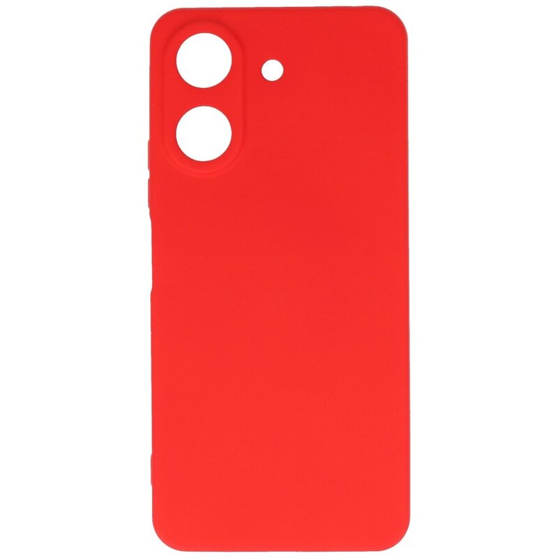 Custodia in TPU colore moda Xiaomi Redmi 13C 4G Rosso