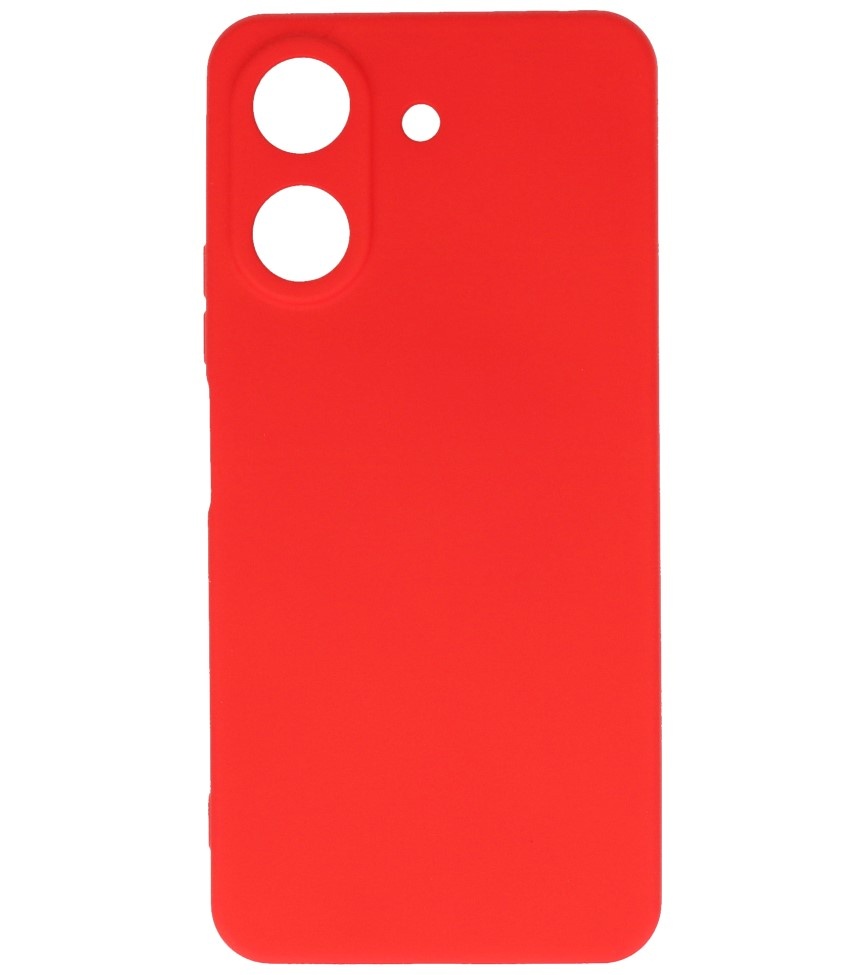 Coque TPU Couleur Mode Xiaomi Redmi 13C 4G Rouge