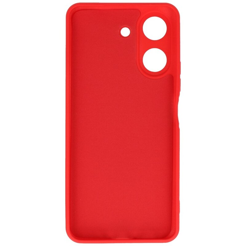 Coque TPU Couleur Mode Xiaomi Redmi 13C 4G Rouge