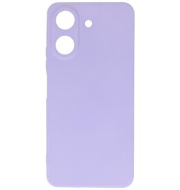 Coque en TPU couleur tendance Xiaomi Redmi 13C 4G violet