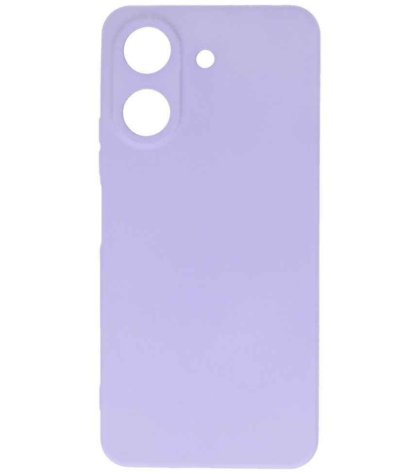 Coque en TPU couleur tendance Xiaomi Redmi 13C 4G violet