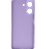 Hoesjes geschikt voor Xiaomi Fashion Color TPU Hoesje Xiaomi Redmi 13C 4G Paars