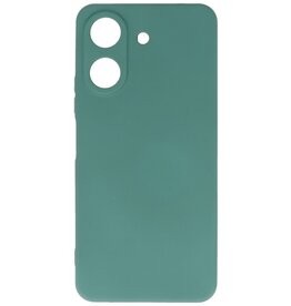 Coque en TPU couleur mode Xiaomi Redmi 13C 4G vert foncé