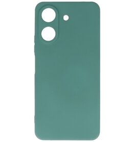 Fashion Color TPU Hoesje Xiaomi Redmi 13C 4G Donker Groen