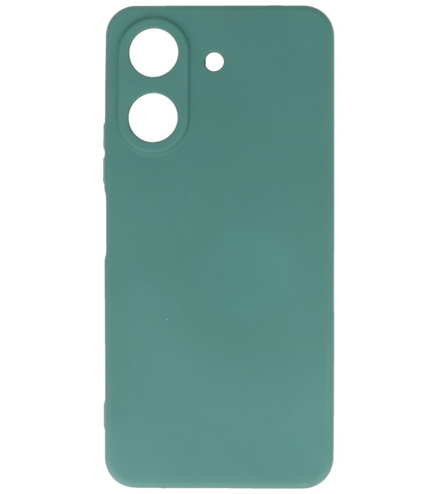 Fashion Color TPU-cover Xiaomi Redmi 13C 4G mørkegrøn