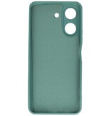 Fashion Color TPU Hoesje Xiaomi Redmi 13C 4G Donker Groen