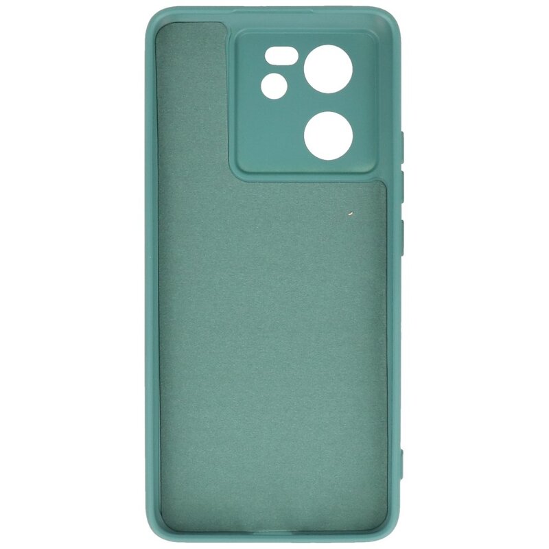 Fashion Color TPU-cover Xiaomi 13T 5G / 13T Pro 5G Mørkegrøn