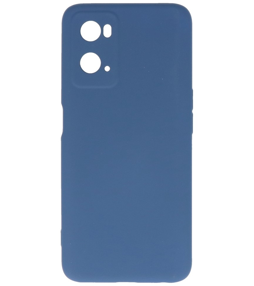 Modische farbige TPU-Hülle OPPO A76, Marineblau