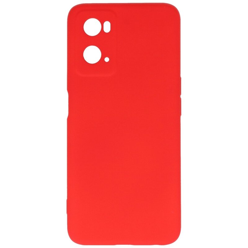 Modefarve TPU taske OPPO A76 Rød