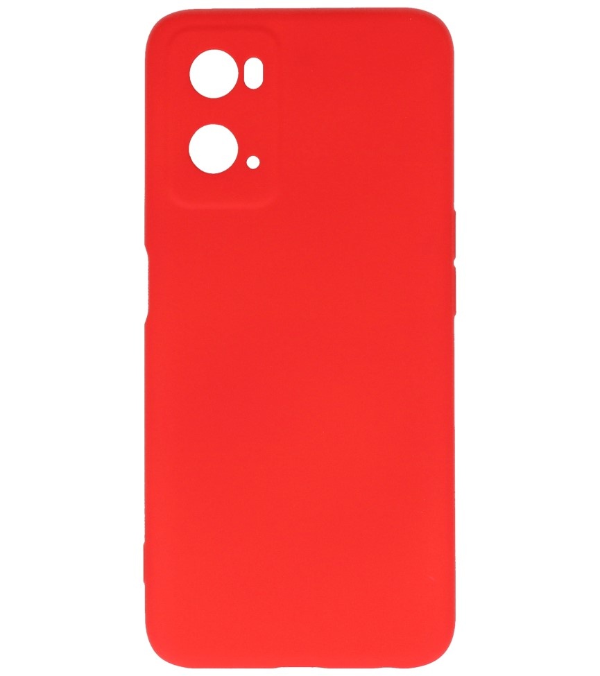 Coque TPU couleur tendance OPPO A76 rouge