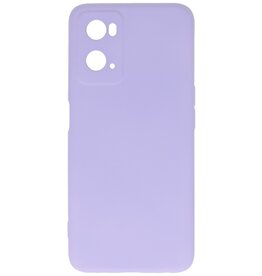 Fashion Color TPU Hoesje OPPO A76 Paars